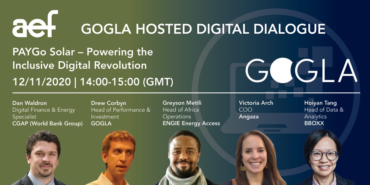 ENGIE_EnergyAcc's tweet photo. Our Head of Africa Ops @greysononesmo is speaking today at 14:00 GMT / 15:00 CET / 17:00 EAT at the Africa Energy Forum to join a panel with @GOGLAssociation, @CGAP, @BBOXX_HQ &amp; @angazadesign. Sign up: https://t.co/SCT5fKtzoL #DEF2020 #AEF20 #ActWithAfrica #solar #energyaccess https://t.co/00aP2DhQS8