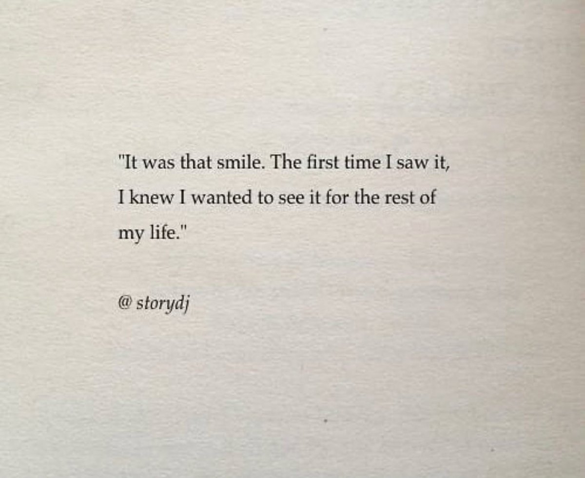 it was that smile.