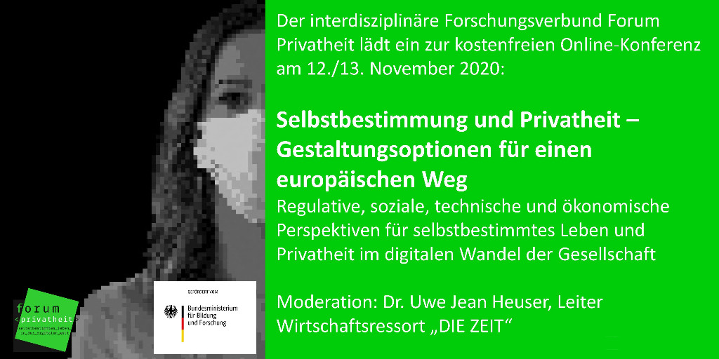 bmftr_bund's tweet photo. 🌐 Digitalisierung, Freiheit &amp; Demokratie: ein Weg für #Europa. Wie technische Entwicklung &amp; Persönlichkeitsrechte im Einklang stehen können, diskutieren Forschende ab morgen bei der Konferenz des @ForumPrivatheit. Teilnehmen: 👉 https://t.co/uH4GrpVaPh #Grundrechtecharta #DSGVO https://t.co/5kX8Mcwl39