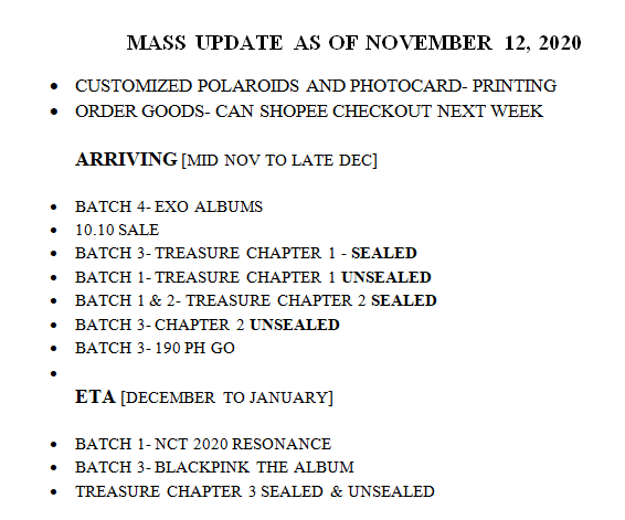 AeraSpecials's tweet photo. MASS UPDATE
#ASUPDATES
please take note that there will be delays in processing of the items as well as shipping of orders because of typhoon & power outage. if u have any questions dm us & we will answer it as soon as we can. thank you for being patient & stay safe everyone ♡ https://t.co/l6c0RG9f2y