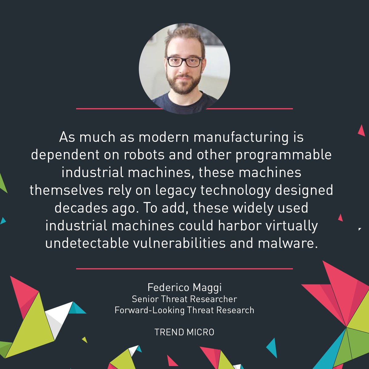 DecodePH's tweet photo. Federico discussed the legacy programming environments of widely used industrial machines that harbor virtually undetectable vulnerabilities and malware. #DecodePH2020 @phretor https://t.co/cyI4aOCO6N