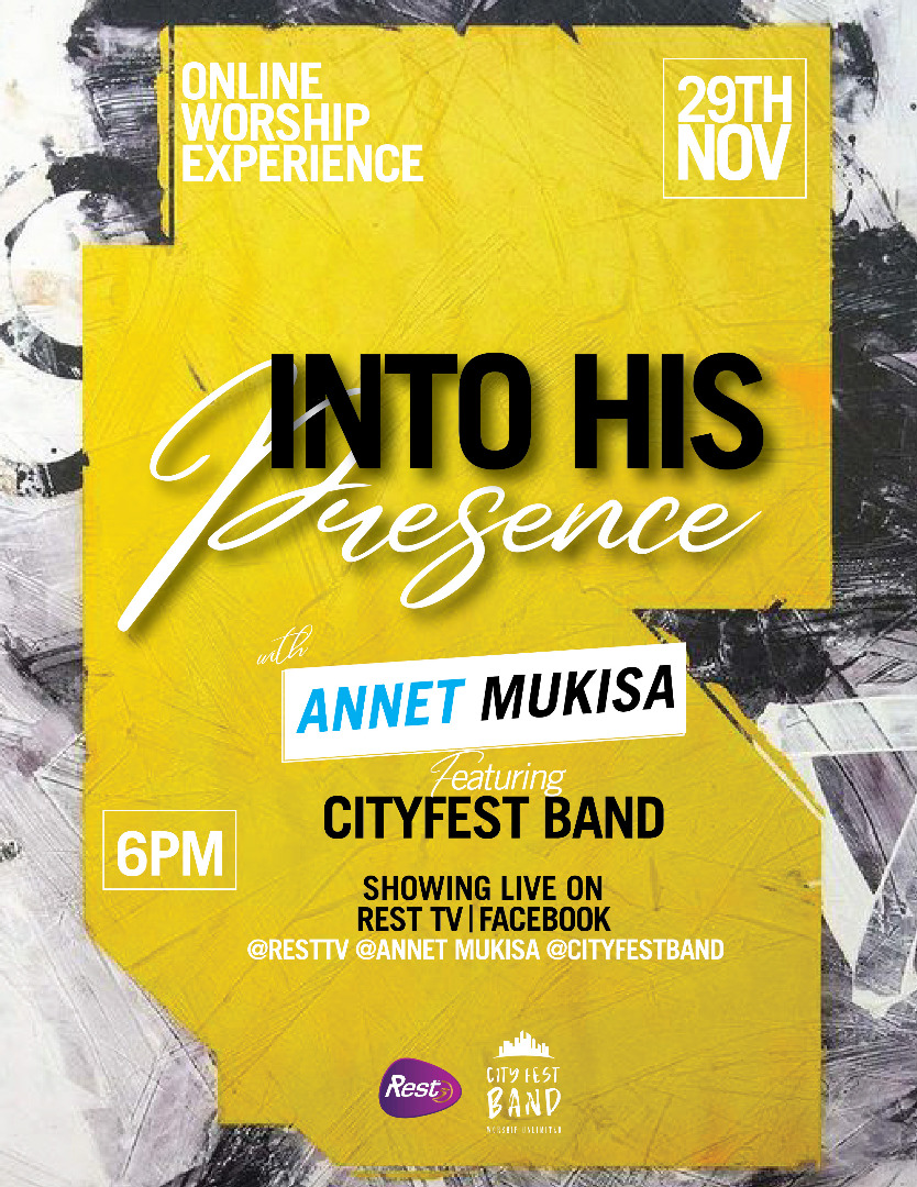 Tell a friend to tell a friends and their relatives, in-laws and out-Laws... 
This time we are going 𝑰𝒏𝒕𝒐 𝑯𝒊𝒔 𝑷𝒓𝒆𝒔𝒆𝒏𝒄𝒆 with 𝐀𝐩𝐨𝐬𝐭𝐥𝐞 𝐀𝐧𝐧𝐞𝐭 𝐌𝐮𝐤𝐢𝐬𝐚... Live on @tvrestug &amp; <a href="/CityFestBand1/">City Fest Band</a> handles...

#CityfestBand
#WorshipUnlimited