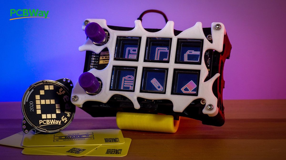 PCBWayOfficial's tweet image. #SharedProject
Elgato Stream Deck is hard to find or very expensive! To solve this problem, @SuperMakeSmthng  built a DIY version using Arduino, 3D printing, and some custom PCBs, which you can also build yourself!  
✅Learn more: bit.ly/3lnfPPK
.
.
#Streamdeck #Arduino