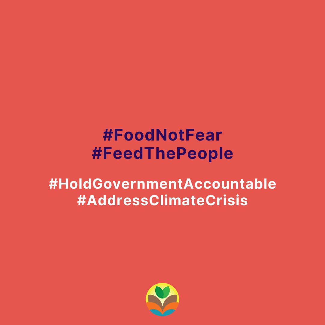 I know we're all tired. I'm mostly angry. But I know we need to make sure we survive these crises so we can stand together and fight for better. Sooner than later. #FoodNotFear #HoldGovernmentAccountable #AddressClimateCrisis