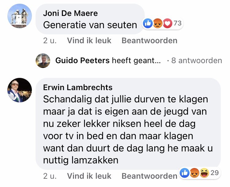 MertensJarne's tweet photo. De solidariteit en het medeleven in België in een vierluik.. Dit was nog maar een greep uit de walgelijke reacties op een artikel van een Ketnet-wrapster die er helemaal door zit https://t.co/R3QMVtOMmu