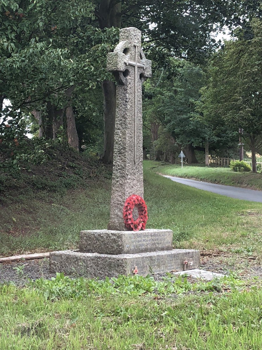 East to Nunnington. Here a blend of common forms with the names at the base. Just around the corner from Nunnington Hall and Colonel Fife. The photo is old so I think it has likely been weeded etc since then.
