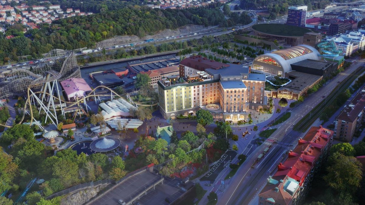 ThemeParkWW's tweet photo. Liseberg in Sweden have just announced that their new Water Park will be called Oceana! Construction has now started on this huge new Water Park and will feature 14 different attractions all with heavy theming! @Liseberg https://t.co/tK4MEjxsQs