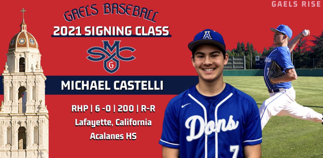 SMC_Baseball's tweet photo. Signed!

There’s no place like home 🤩 Local Lafayette, CA product with big time stuff will be taking his talents up the hill. Welcome to the @smcgaels family Michael!

@AcalanesDonsBB | #GaelsRise https://t.co/5FA89smIBD