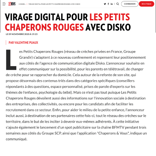 DamienPaques's tweet photo. RT agencedisko "carnet rose : le nouveau site du réseau de crèches Grandir/
@Creches_LPCR voit le jour. bravo la team. w/ 
@CB_News

#newbusiness #digital #website https://t.co/1ZwPkBTzMe"