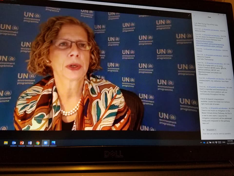 rebabwp's tweet photo. Inger Andersen, Executive Director, UNEP at 'Race to Zero' focused on addressing the energy intensity of water service systems and giving attention to 'more crops per drop' among other actions towards 'race to zero'. https://t.co/ShIuqRitIH
