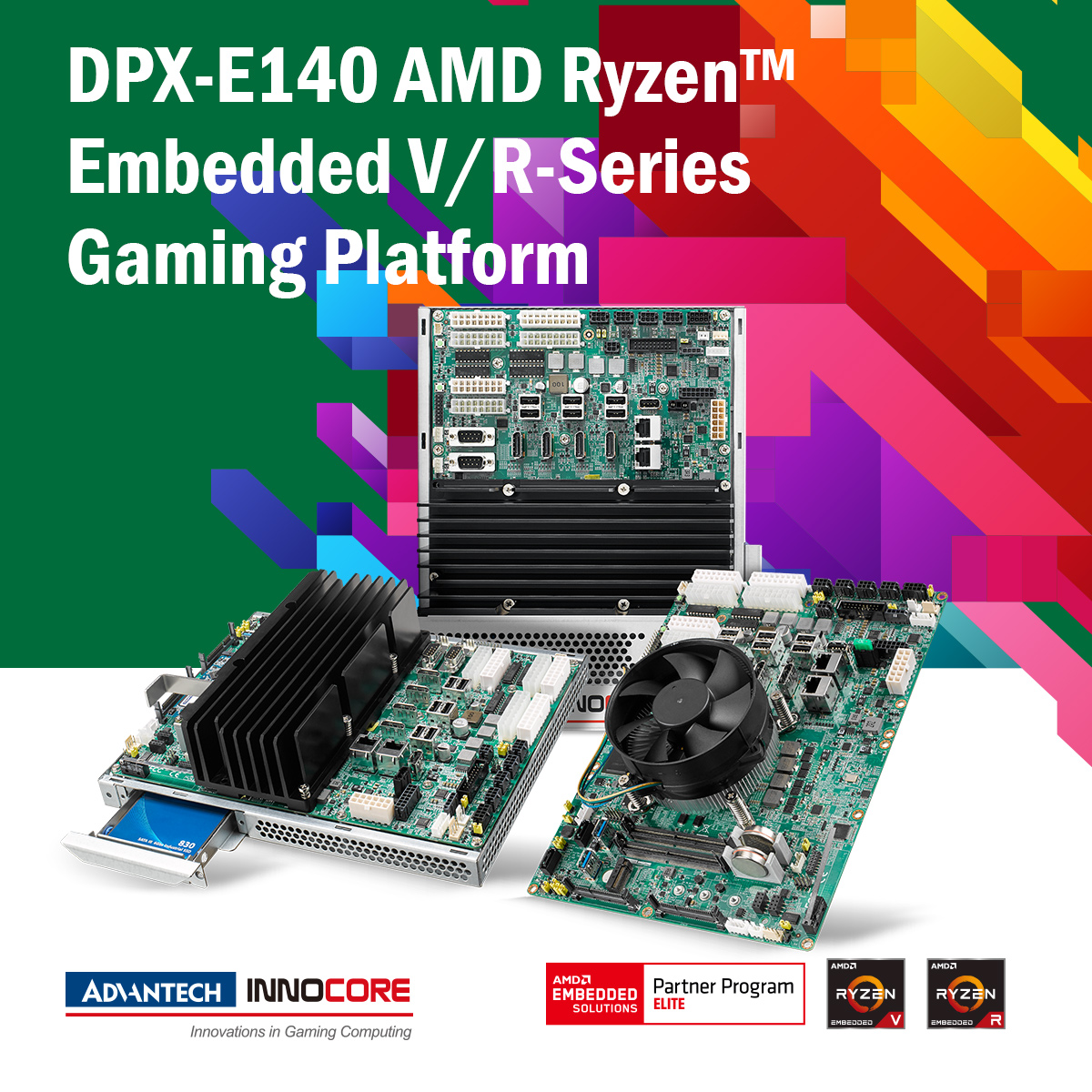 Advantech_eIoT's tweet photo. Welcome @Adv_Innocore DPX®-E140 👉Completely integrated system for #gaming applications. Based on @AMD  #Ryzen™ Embedded V-Series, it provides a complete PC platform with #passive #cooling for APU up to 25W &amp; fan cooler to support APUs at 54W.
More👉 https://t.co/8nAJOEyOvJ https://t.co/rdBrYzKQ4d