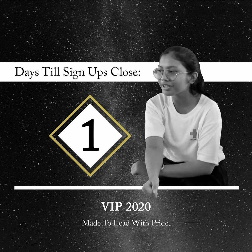 The VIP sign up form is closing tomorrow! 21 batches have taken this path before you. Are you going to continue your RCY journey with the VI family? 

#VIP2020 #madetoleadwithpride New photo via Instagram - instagr.am/p/CHfDpmWBBFl/