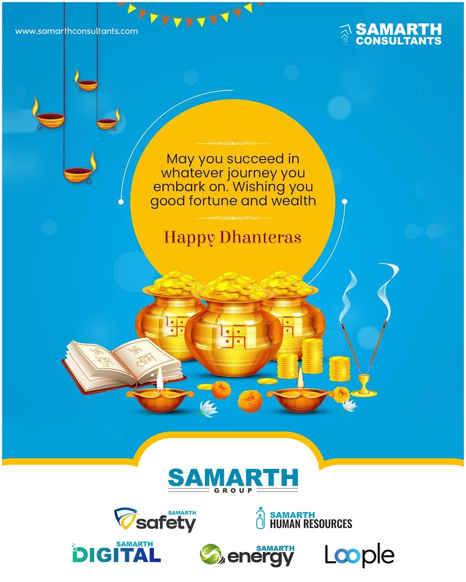 SamarthConsults's tweet photo. On Dhanteras Festival, May Divine blessings of Goddess Lakshmi, Bestow on you bountiful fortune. 😍✨💫
.
.
#dhanteras #diwali #festival #india #festivals #happydhanterasindianfestival #special #dhanterasgift #dhanterascelebration #iso #isoconsultant #isoaudit #newdelhi https://t.co/pUVIAKB5nP