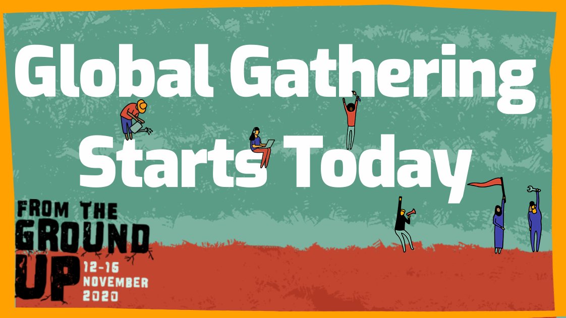 TODAY IS THE DAY 🥳 

We're kicking off 'From The Ground Up: Global Gathering for Climate Justice' 🌍 Hope you're as excited as we are 👐 

Check out the thread below to find out what is happening on DAY 1 of #GroundUp 🌱✊🏾

If you haven't registered yet: tinyurl.com/FTGUregister