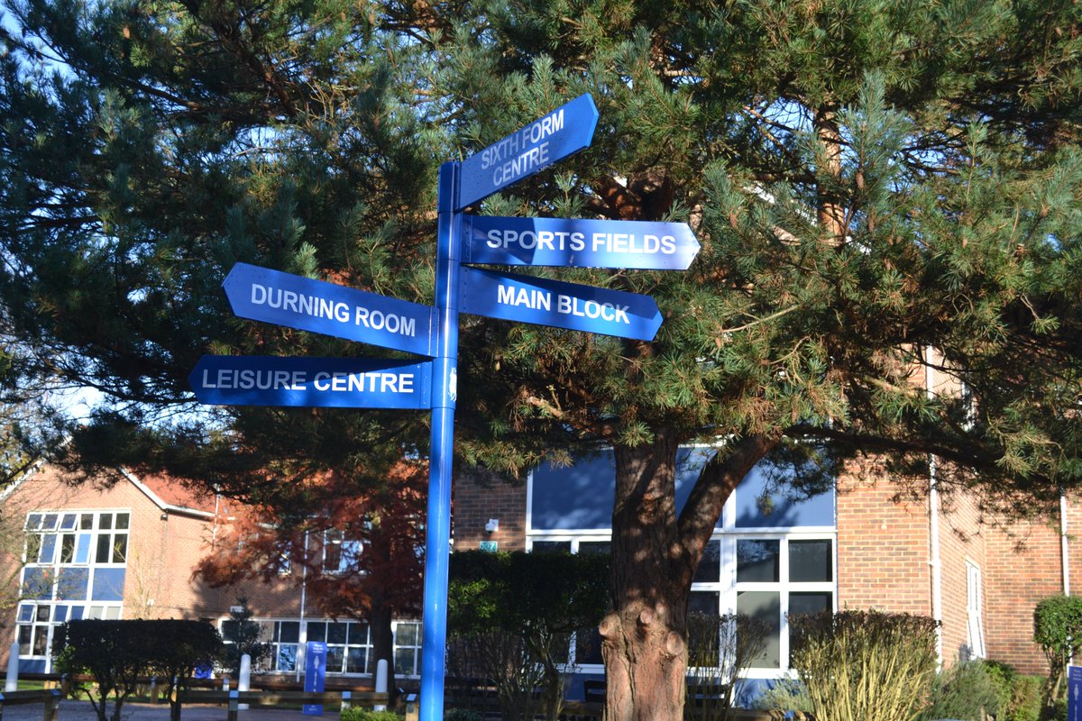 It's such a beautiful day and our new signposts are looking great in the sunshine.