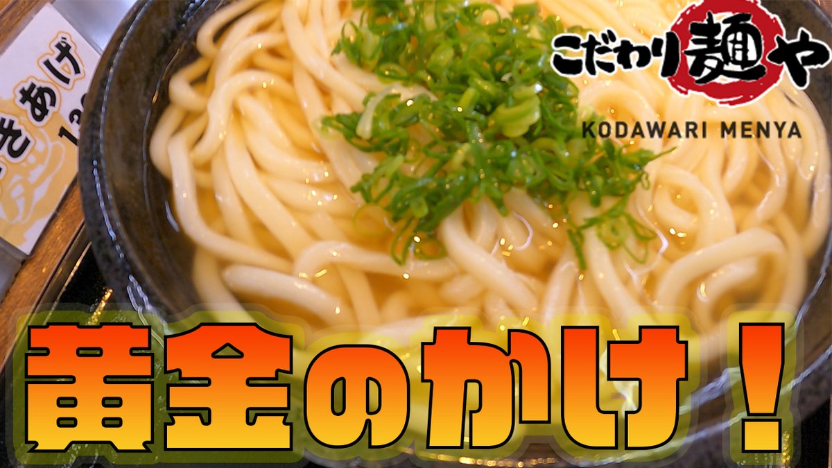 【讃岐うどん】黄金に輝くかけうどん！！『こだわり麺や』恐竜さんのぶらり昼エサの旅Vol.2 youtu.be/J0TNlT5p1es <a href="/YouTube/">YouTube</a>より