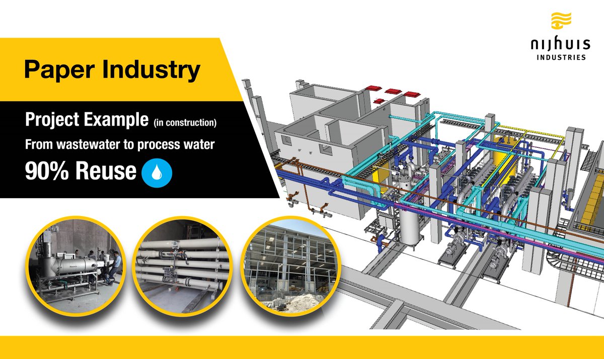 NijhuisInd's tweet photo. The recovery rate of EDR is more than 90% to maximise the reuse of water. #SustainabillityMatters #AdaptOurWorld #ResilientFuture #ReduceReuseRecover #PulpAndPaper https://t.co/zOuBY4HUtV