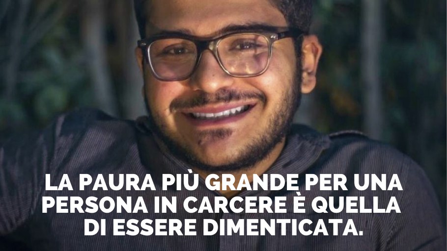 PossibileIt's tweet photo. Più di nove mesi in carcere, senza motivo.

Non dimentichiamo #PatrickZaki. https://t.co/dn17b6bkrt