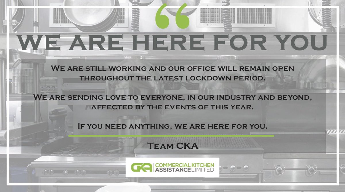 cka_ltd's tweet photo. 🟩 BUSINESS ‘AS USUAL’ 🟩

#CKA #commercialkitchen #kitchendesign #lockdown #Lockdown2 #businessasunusual https://t.co/As3RgD81zu