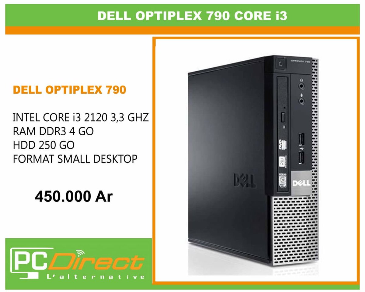 PcdirectM's tweet photo. #Optimisez votre espace de travail avec l' unité centrale #DELL OPTIPLEX 790 de #PCDIRECT tout en restant aussi performant 💪💪 et solide ‼️
📱 034 20 350 61 // 033 11 350 61 // 032 11 350 61 https://t.co/TPDEfTTv7w