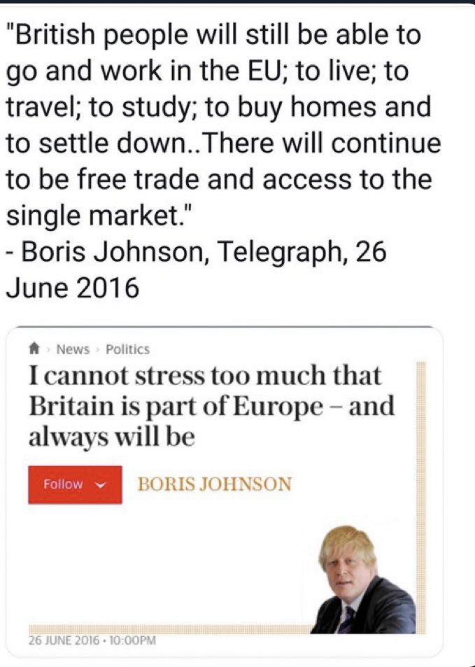 finance_LL's tweet photo. What Boris Johnson promised when urging a Leave vote in 2016. I can't swear on a work Twitter account, so I'll just describe it as a complete load of ... inaccurate prognoses. https://t.co/68eOjFUxFA