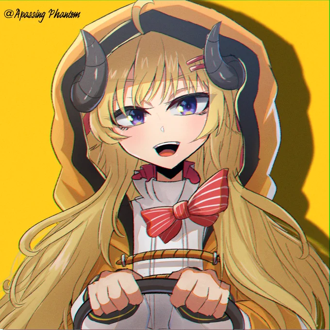#バカタレ共 #絵フブキ #しらぬえ #つのまきあーと 
1週間以上間が空いたけど、ハロウィン衣装&amp;お歌最高でした絵!? 