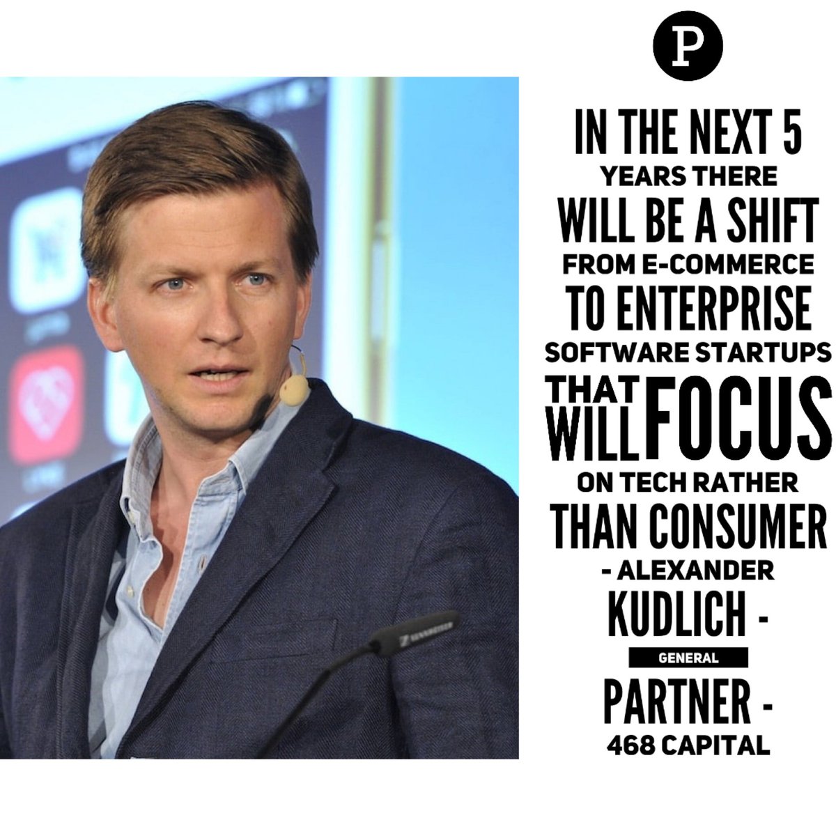 Parlay_Me's tweet photo. Fantastic #EuropeanStartup #Predictions in the next 5 years from #AlexanderKudlich General Manager @468Capital from #InvestorsDay20 by #AustrianAngelInvestorsAssociation
There will be a sector focus shift from #ecommerce to #enterprise #technology
https://t.co/yavV0dkGQ6 https://t.co/fnjZWY2CHZ