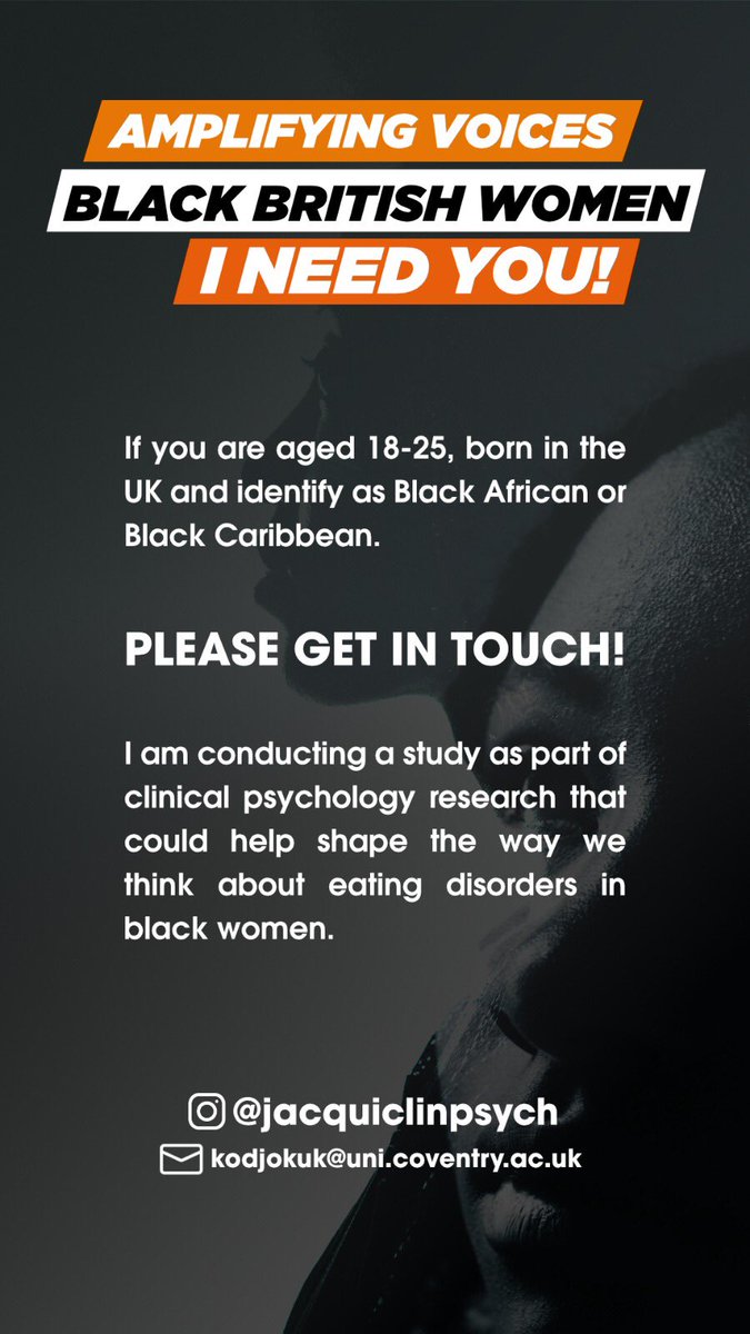 BIPPNetwork's tweet photo. Here at #BiPPNetwork we understand the importance of research for us done by us.
Please consider taking part in this #phd research project if you are a Black British woman aged between 18-25 years old!
#psychology #research #BlackinSTEM https://t.co/3nBA21GhFS
