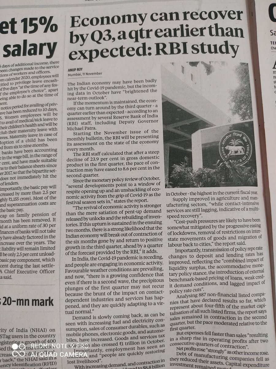 Economy to recover by q3