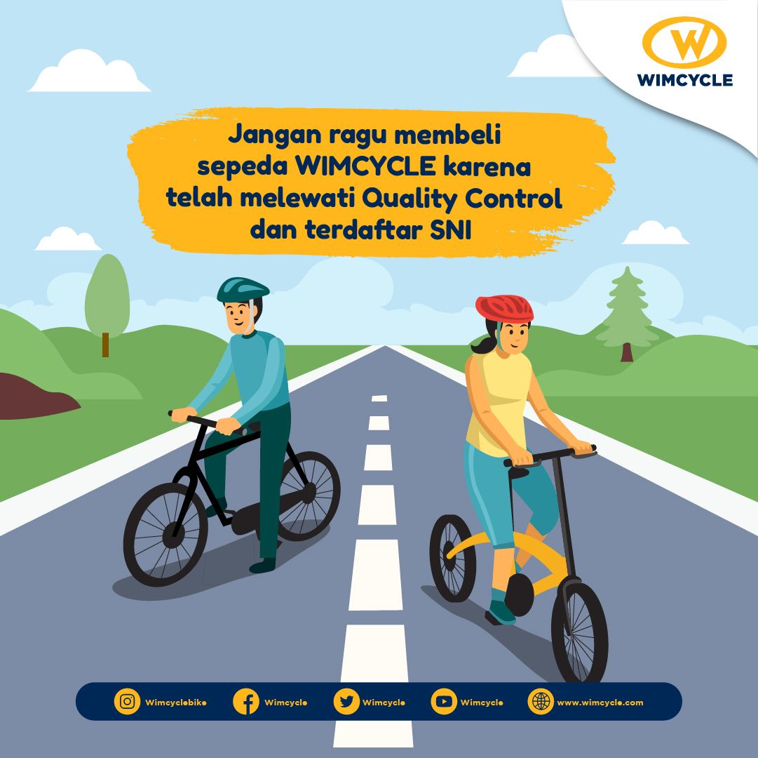 wimcycle's tweet photo. 4. Jangan RAGU membeli sepeda WIMCYCLE yaa.. karena sudah melewai Quality Control dan Ber-SNI wimmers!
.
#wimcycle
#wimcycleindonesia
#sepedaindonesia
#keluargasepedaan
#keluargawimcycle 
#SNI https://t.co/9FlXLfxgfK