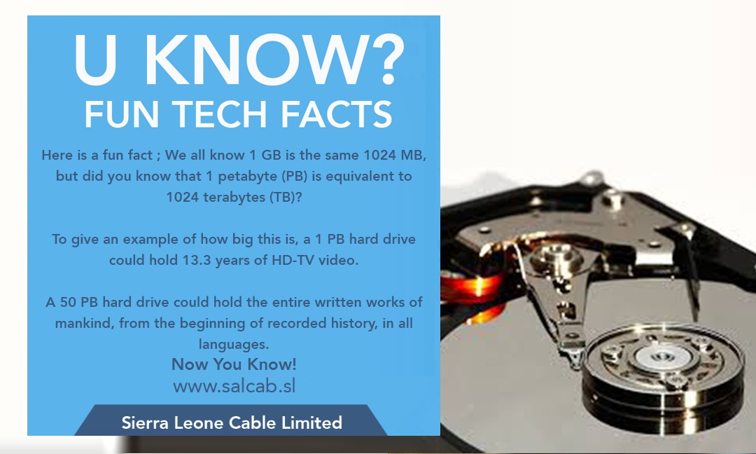 SALCAB_SL's tweet photo. Here is our fun tech fact this Thursday. https://t.co/xwnouaeb3q