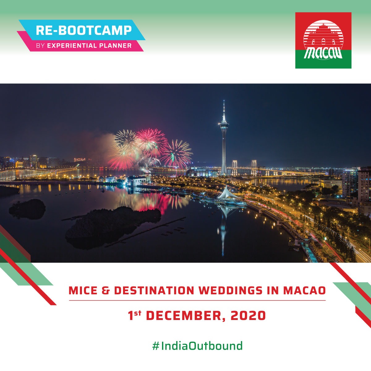 We are teaming up with Macao Government Tourism Office (MGTO) to curate a highly engaging workshop that will entice you to explore MICE &amp; Destination Weddings opportunities in Macao. 

Register now by sending your confirmation to office@experientialplanner.com