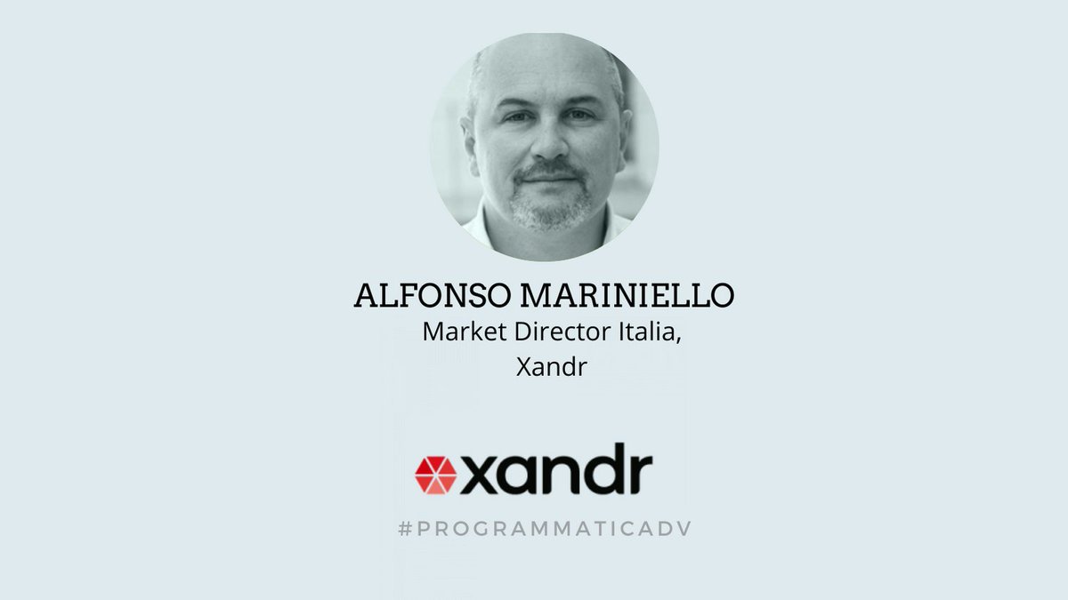 yanakustol's tweet image. 🤗Vi presento il nostro very special guest! Alfonso Mariniello, Market Director Italia, @xandr.
Oggi parliamo di &quot;Simple Ads, il programmatic oltre i cookies&quot; 🍪
Siete pronti?✨
#Programmaticadv #IABForum2020  #IABForum #WelcomeToMetaverse
@IABItalia