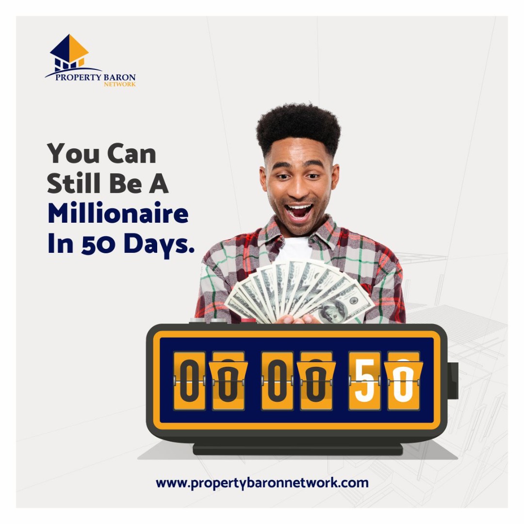 PropertyBaronN's tweet photo. 2021, is just 50days away but you can still hit the MILLIONAIRE target and even more. How?
Sign up with Property Baron Network, have as much legs https://t.co/AVS4hqIMse
Sign up with the referral code: PBN-000000
www: https://t.co/7rPKF82bc4 Or 
Call/DM: 08071834960; 09024346449 https://t.co/NEkKUkxORU