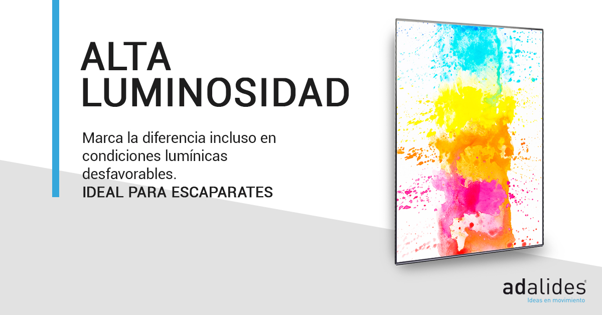 AdalidesSpain's tweet photo. Con sol 🌞, con niebla 🌫  con lluvia 🌧 verás nuestras pantallas de alta luminosidad. ¡Hazte ver!

#digitalsignage #carteleriadigital #altaluminosidad #retail #restaurant #digitalsolutions #escaparates #visual  #adalidesvisuales https://t.co/juH2QXLXoR