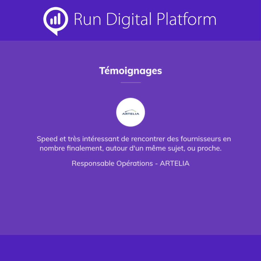 RD_evenement's tweet image. [#RunDigitalPlatform] 💬 Découvrez les témoignages des participants aux précédentes éditions de @RDP_evenement , testez vous-aussi la formule @PremiumContact !
run-digital-platform.com/Lyon/default.a…
