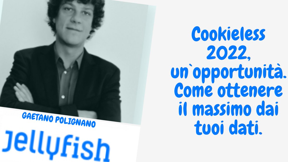 serrandomyt's tweet image. Alle 14:30 allo #IABForum Gaetano Polignano, Managing Director di Jellyfish ci parlerà di come ottenere il massimo dai dati senza Cookie! Restate connessi!
#Programmaticadv @IABItalia