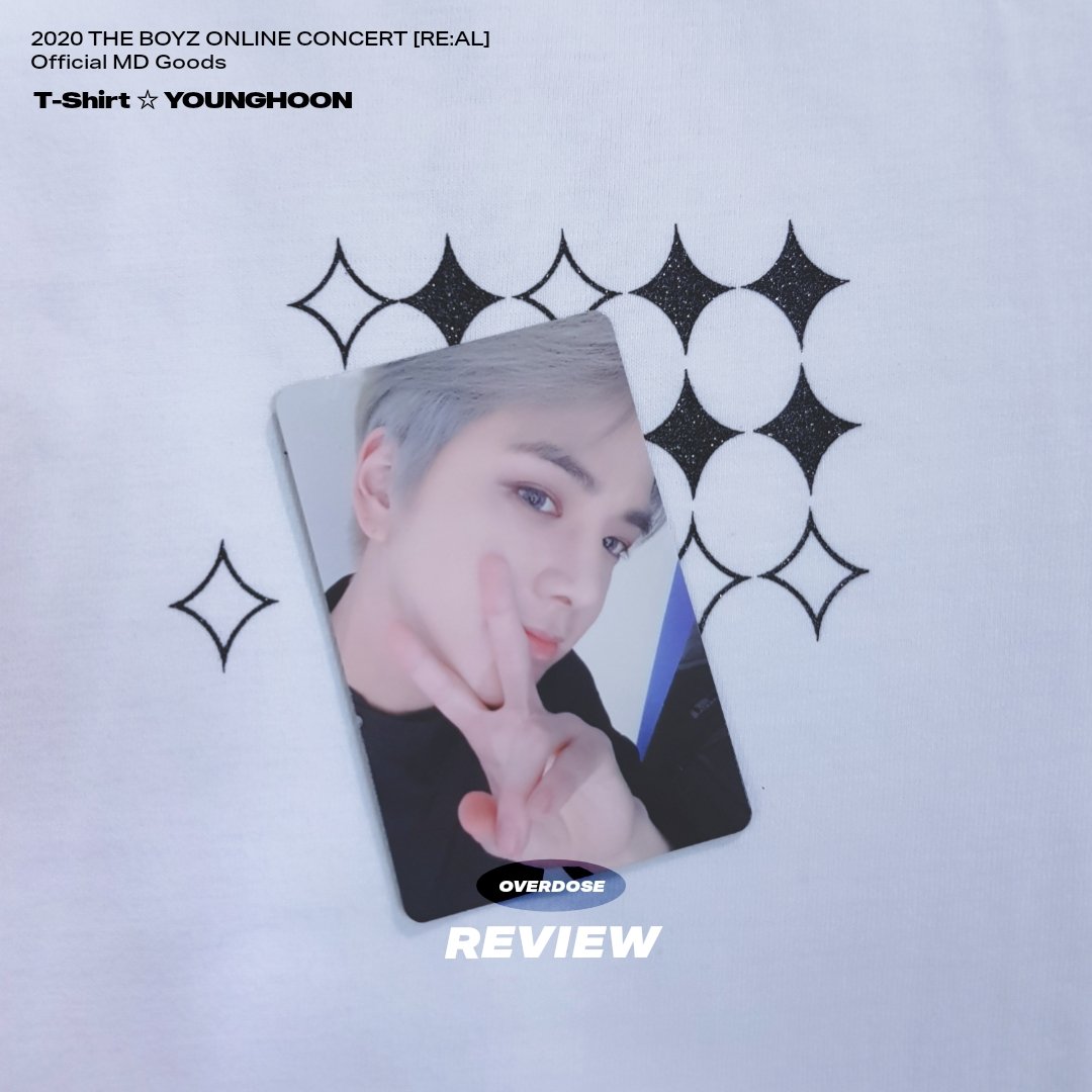 overdose_YH's tweet photo. 2020 THE BOYZ ONLINE CONCERT [RE:AL]
Official MD Goods _ REVIEW
✦ T-Shirt 

#YOUNGHOON #영훈
#THEBOYZ #더보이즈

🗂  #studio_OVERDOSE
🔻 https://t.co/ZBJG1RiLJH