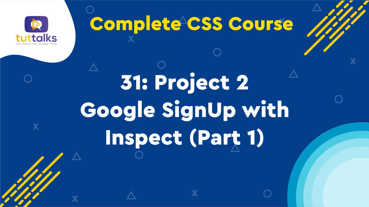 tuttalkspk's tweet image. Today's Project is CSS for Beginners in Urdu/Hindi. In this video, we will design the Google Signup page With Inspect Element.
You can watch it on YouTube.
youtu.be/iFQwxz6D3MU
#csscrashcourse #cssfullcourseinurdu #TutTalks
