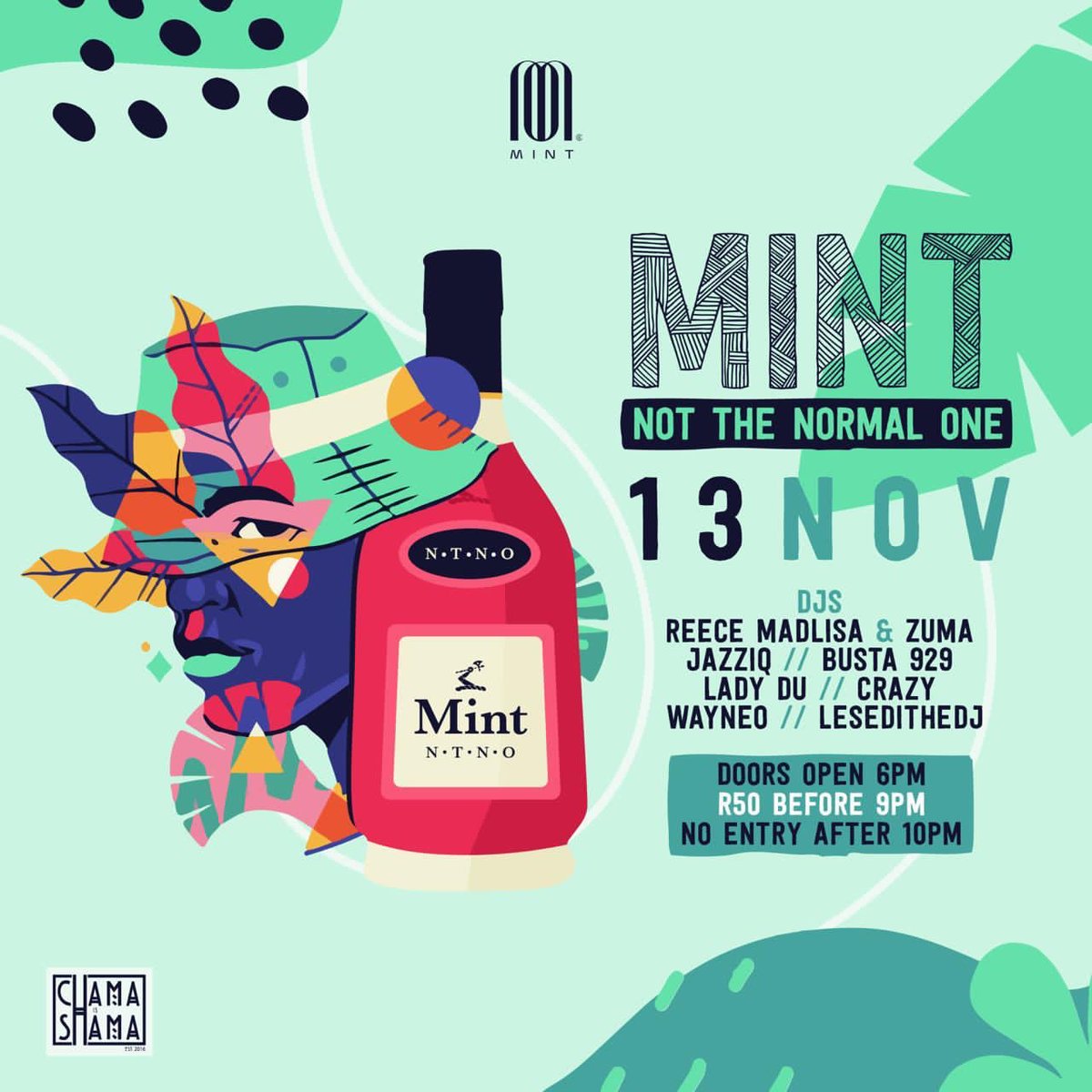 unclegeorge_asf's tweet photo. There is nothing normal about tomorrow ๐
โFrom our amazing beverage prices to the overall vibe ๐ฅต
#MintNotTheNormalOne
See you there!! https://t.co/15murH9F1s