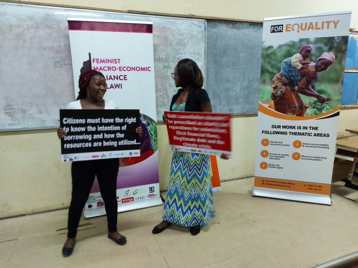 Last night we held a #SheTalks_Macroeconomics dialogue with 30 young women from CHANCO. College students are bearing the brunt of privatisation of accomodation, catering services etc making them unsafe and unable to afford. #SheTalksTour #EconomicJustice #CancelTheDebt