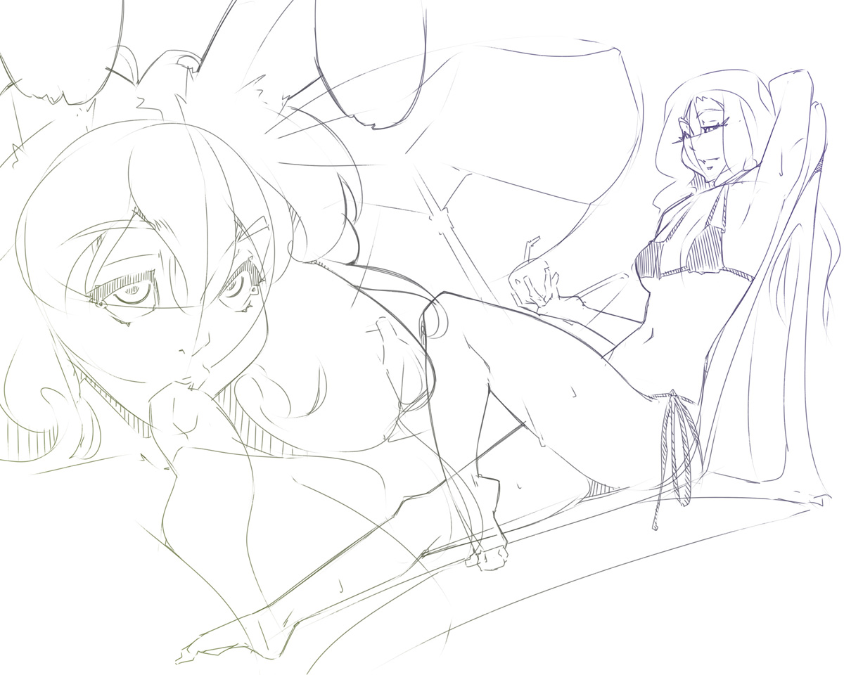 Heya. This week I've been working on Patreon commissions and will probably need the rest of it to get them done together with a new little GIF for another tier. Don't forget to check the 'Sketch Pack' every now and then for daily warm-up sketches!