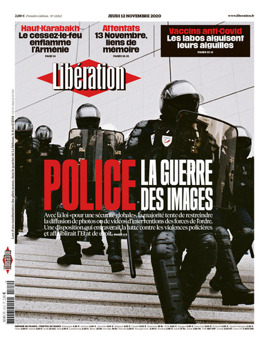  @libe reports that until recently, legislation covered "powers of municipal police & role of private security companies," but that articles on recording police were added mid-October.  @lemondefr published opinion piece, saying that "such restrictions could only curtail freedoms."