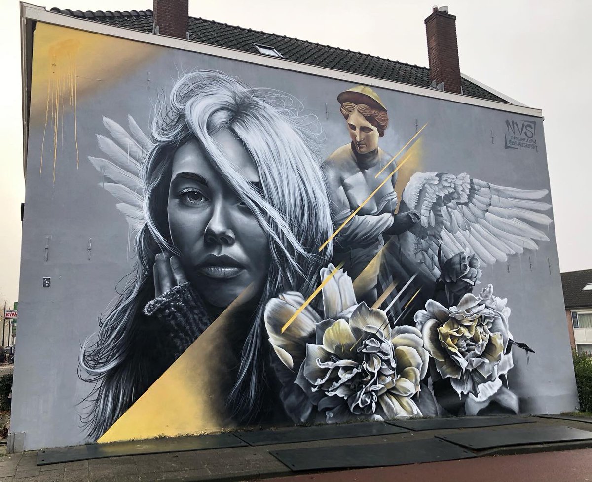 openartmuseum's tweet photo. Artists @mistercopy (South Africa) and @bener1graffiti (Germany) came together exhibiting such teamwork and skill bringing this wall to life. 
-Organized by openartmuseum- 
#streetart #mural #graffiti #art @streetartnews @globalstreetart @POWWOWWORLDWIDE https://t.co/o7Hy2kajx3