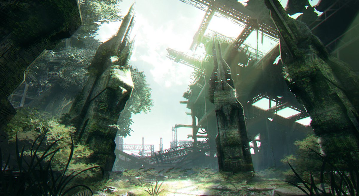 Lovelylandscapes d Sci Fiと巨大建造物とかの背 むらじのイラスト