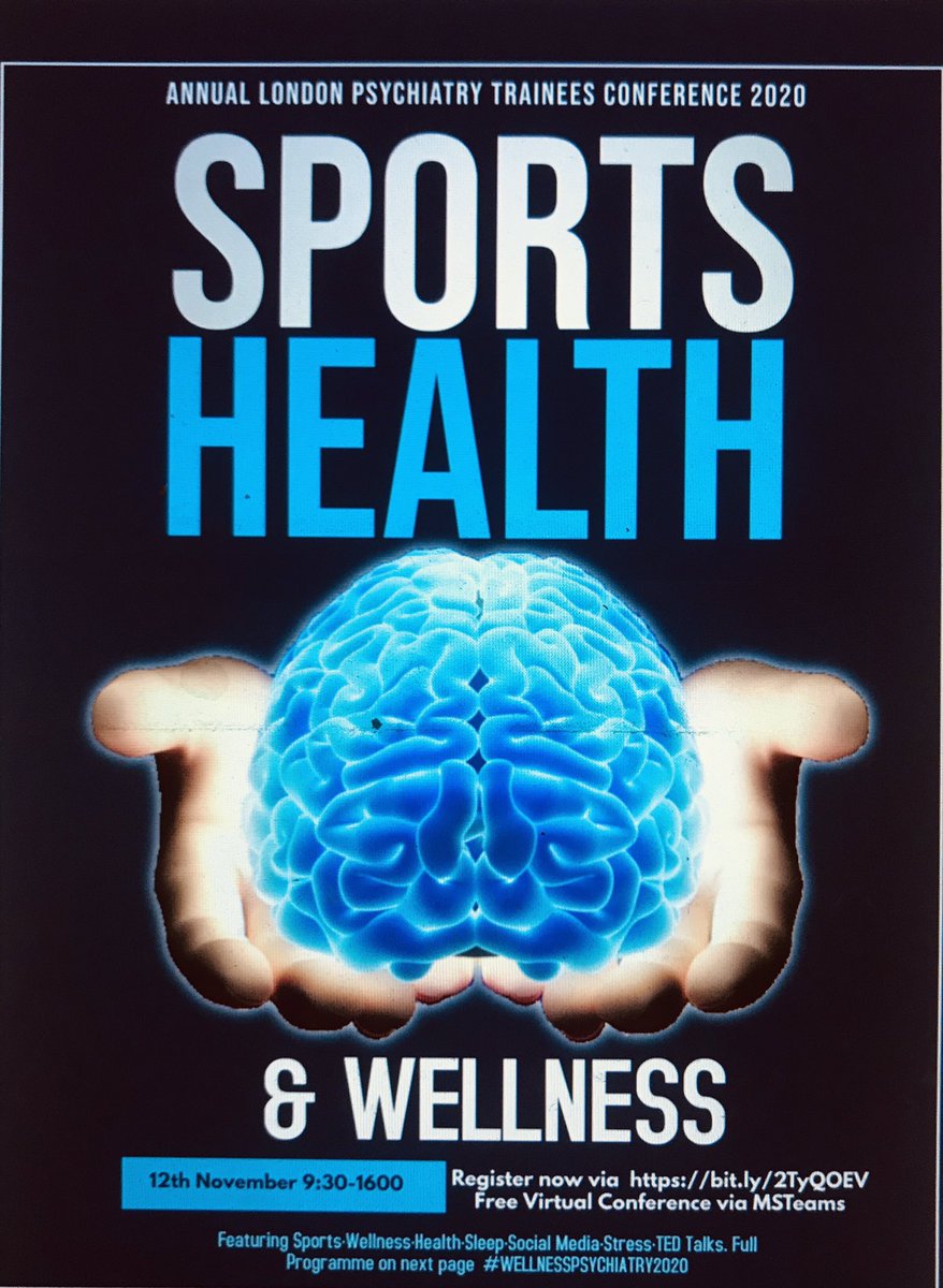 Fantastic presentations at Annual London Trainees Conference 2020 on “Sport, Wellness and Health in Psychiatry” #WellnessPsychiatry2020