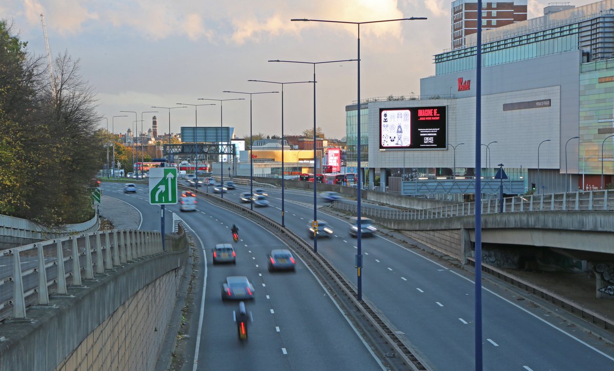 CreateNotHateUK's tweet image. Great to see the 'Racist Dogs' campaign by Finton (22) and Mariana (22) in these sites

Huge thanks to @Posterscope and @OceanOutdoorUK for providing these spaces pro bono and to @TotalMediaUK 

#createnothate #racistdogs #creativework #advertising #marketing #ooh #antiracism