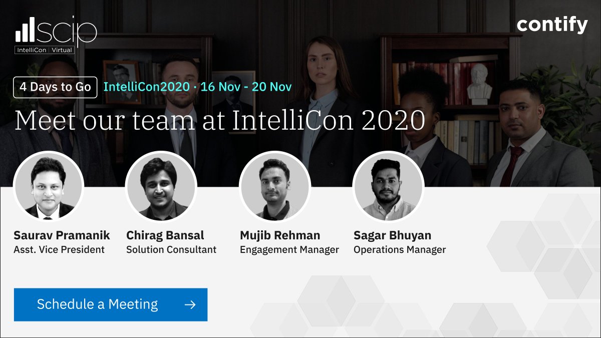 contify's tweet image. 4 days to go for #IntelliCon2020! Meet our team at the event to gain insights into setting up a Successful Market and Competitive Intelligence Program. To schedule a meeting with our subject matter experts, click here- contify.com/intellicon2020/

#VirtualEvents #events #IntelliCon
