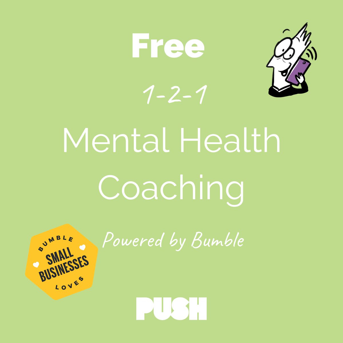 PUSHMindandBody's tweet image. We have got 4 more sessions running with John Patching (@IntrinsicSelf ) later this month! Grab a free 1:1 mental health coaching session with John on the 25th between 10am and 1pm. Use the link below to book:

pushcoaching.youcanbook.me