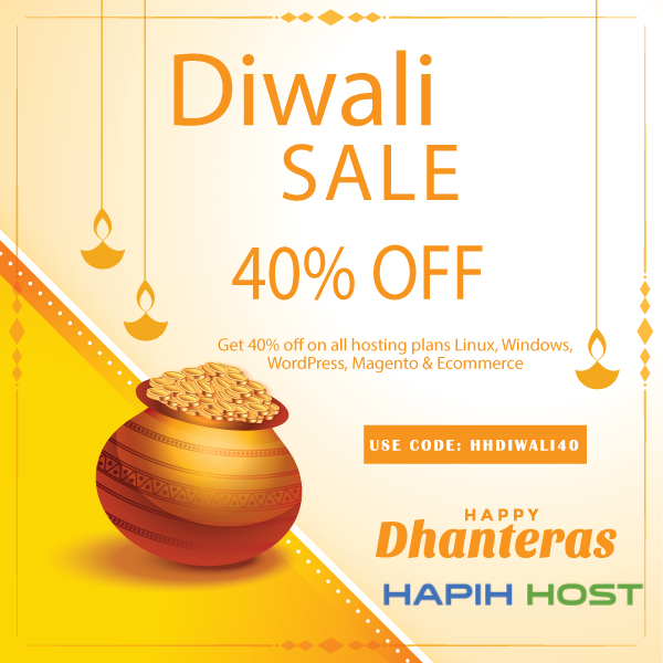 HapihHost's tweet photo. May this Dhanteras Celebration bless you with prosperity and abundance.!! Endless Happiness comes at your doorsteps. Wishing you a very bright future in life. 

✨✨Shubh Dhanteras 2020!✨✨

Also, Get 40% off on All hosting plans!!

Hurry!! Visit: https://t.co/UYmegSNHzH https://t.co/bGqGTC0UPq